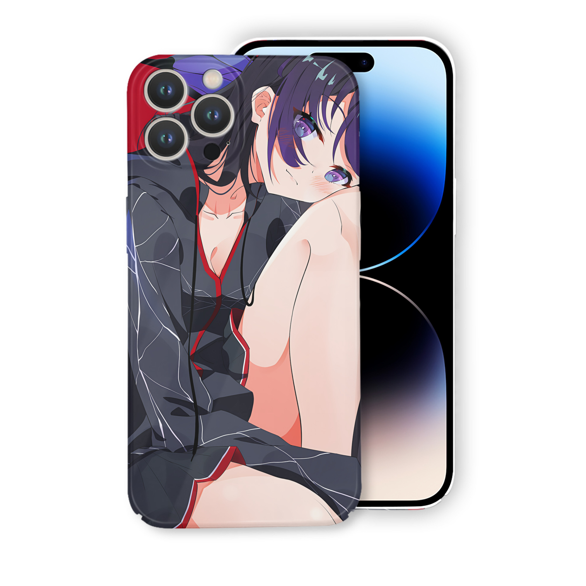 （画像用） 鬼滅の刃（きめつのやいば）蟲柱-胡蝶 しのぶ／こちょう しのぶ Kochou Shinobu 【iPhone 14シリーズ対応】ハードケース